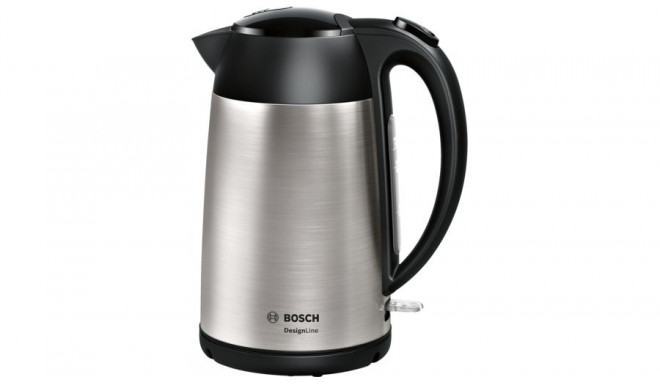 Bosch TWK3P420 electric kettle 1.7 L 2400 W Black, Stainless steel