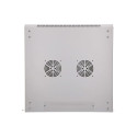 Extralink Rackmount cabinet 12U 600x600 Gray wall mounted