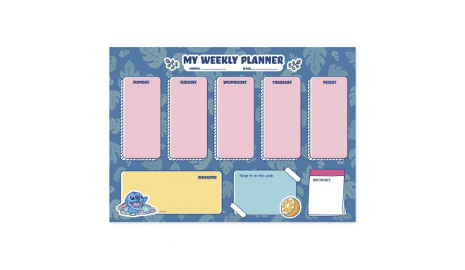 Disney Stitch - Planner tygodniowy 54 strony A4