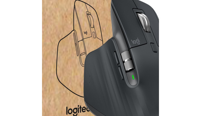 "Logitech Master Series MX Master 3S for Busines Graphite"