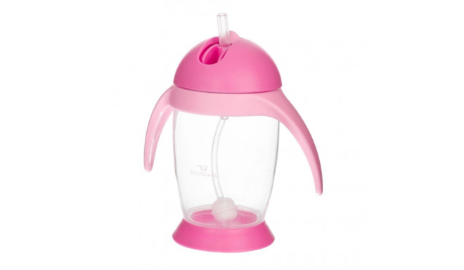 Bocioland sippy cup with weighted straw pink BOC0544