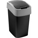 Curver tilting waste bin black (229411)