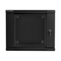 LANBERG WF02-6609-10B Lanberg wall-mounted double section rack 19 flat pack 9U/600x600mm black