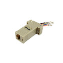 Equip DB9 to RJ45 adapter