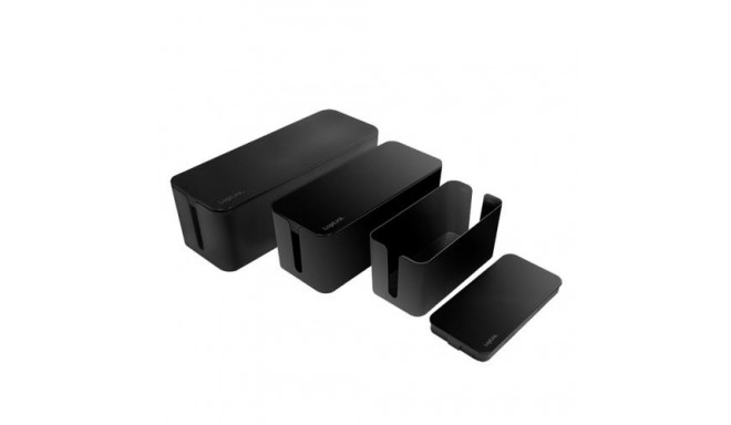 LogiLink KAB0077 cable organizer Universal Cable box Black 3 pc(s)