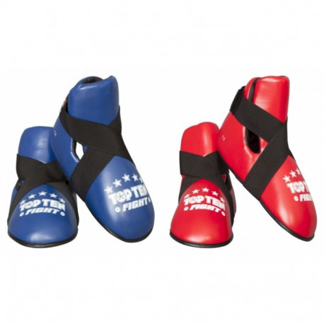 Masters Top Ten OSTT-PU "Fight" Foot Guards (Wako Approved) 030643-02M (niebieski+M/L)