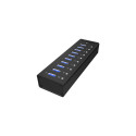 Raidsonic | 10 port USB 3.0 Hub | Icy Box IB-AC6110