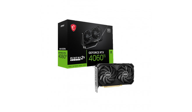 MSI GeForce RTX 4060 Ti Ventus 2X Black OC 8GB GDDR6 graphics card