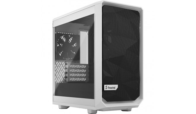 Fractal Design Meshify 2 Mini White TG Clear Tint, Tower Case (white, Tempered Glass)