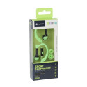 PLATINET IN-EAR EARPHONES + MIC SPORT PM1072 GREEN [42940]