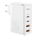 Baseus GaN CCGAN2P-L02 Tīkla Lādētājs 2 x USB / 2 x USB-C / 100W / 5A balts