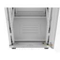 RACK CABINET 19" FREE-STANDING 22U/600X800 (FLAT PACK) WITH GLASS DOOR LCD GREY LANBERG V2