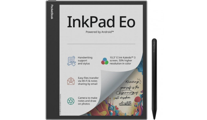 E-Reader|POCKETBOOK|InkPad Eo|10.3"|2480 x 1860|1xUSB-C|1xMicroSD Card Slot|Bluetooth|Grey|PB1042-M-