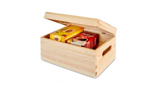 WOODEN BOX WITH LID 315000 30X20X13.5CM