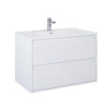 BASIN UNIT DESI PLUS 80 2S WHITE HG HUNG