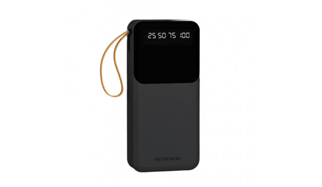 SENDEM P402 Powerbank 20000 mAh | 2.4A | LED | sisseehitatud USB-C, Lightning, Micro USB kaablid | m