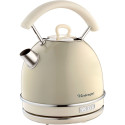 Ariete Vintage Kettle Beige, Round (Beige, 2,000 Watt, 1.7 Liters)