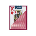 Fournier 818 Linen Finish Poker Cards (Red)