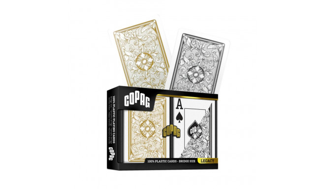 Copag Legacy Bridge Jumbo Index Playing Cards Double Deck (Black & Gold)