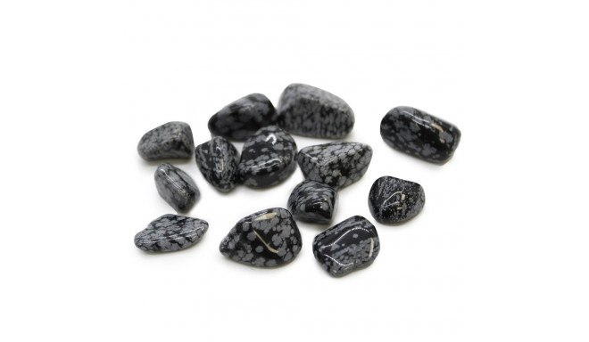 Ancient Wisdom Obsidian Snowflake Stone (24 Pcs. M Size)