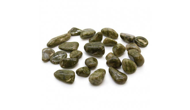 Ancient Wisdom Epidote Snowflake Stone (24 Pcs. S Size)