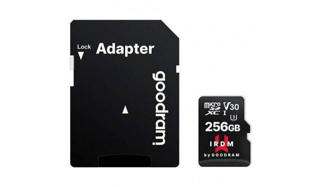 Mälukaart Goodram 256GB MicroSDXC UHS I U3 V30 + adapter