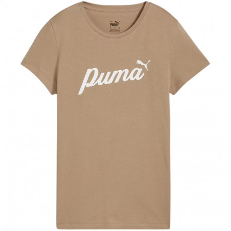 Koszulka damska Puma ESS+Script beżowa 679315 67 XL