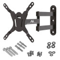 Maclean MC-418 TV Monitor Full Motion Wall Mount 23"-43" 30kg max VESA 200x200 Black Tilting Rotatin