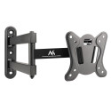 Maclean MC-417 Full Motion TV Monitor Wall Mount 13-32" 30kg max. VESA 100x100 Black Powder Coated U