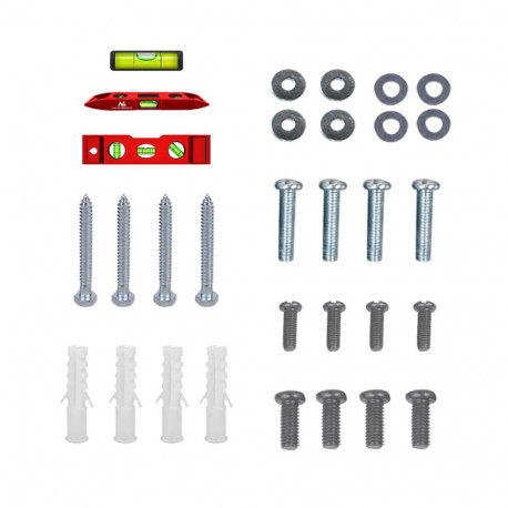 Maclean TV MC-413 Wall Mount Bracket 32"-80" VESA 600x400 45kg Tilting Universal Adjustable Spirit L