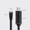 Ugreen kaabel USB - Ethernet RJ45 1.5m, must (CM204)