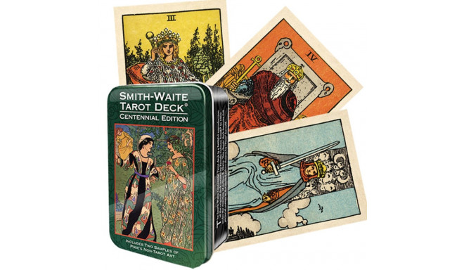 Tarot Cards in Metal Box US Games Systems Smith-Waite Centennial