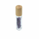 Ancient Wisdom Roller Bottle With Amethyst Crystals - Wooden Cap