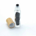 Ancient Wisdom Roller Bottle With Black Tourmaline Crystals - Wooden Cap