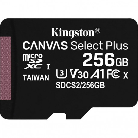 Mälukaart Kingston 256GB Micro SDHC Canvas Select +