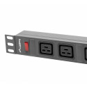 Rack PDU 1U PDU-02I1908I-0200-C20-BK 16A 2X C19 8X IEC C13 black C20