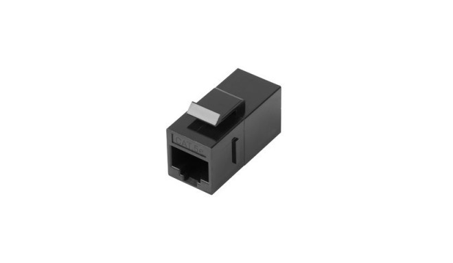 Feed-thru keystone connector RJ45 - RJ45 UTP cat.5e to the assembly box, network connector