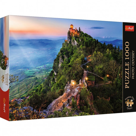 TREFL Premium Plus Puzzle Cesta Tower, San Marino, 1000 pcs