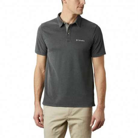 Men’s Short Sleeve Polo Shirt Columbia Nelson Point™ Black - L