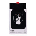 Hot Water Bottle EDM Black Black/White Wool (2 L)