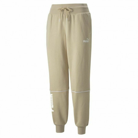 Adult's Tracksuit Bottoms Puma Colorblock  Beige Lady - M