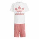 Children's Sports Outfit Adidas Trifolio  White - 7-8 Years