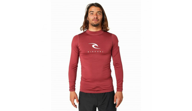 Bathing T-shirt Rip Curl  Corps Red Brown Men - S