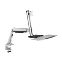 LOGILINK BP0040 LOGILINK - Sit-stand workstation monitor desk mount,13-32, max. 8 kg