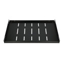 Extralink Shelf 1U 300mm Black 19&quot;, for wall cabinets