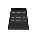 Extralink Shelf 1U 300mm Black 19&quot;, for wall cabinets