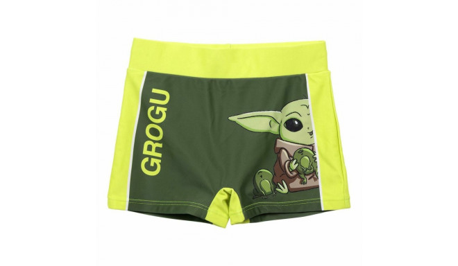 Boys Swim Shorts The Mandalorian Green - 6 Years