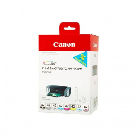 Canon CLI-42 BK/GY/LGY/C/M/Y/PC/PM 8 tindikassettide komplekt