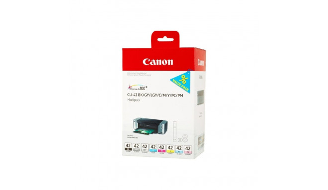 Canon CLI-42 BK/GY/LGY/C/M/Y/PC/PM 8 tindikassettide komplekt