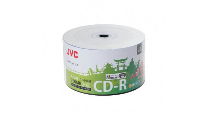 JVC CD-R 700MB 52X INKJET WHITE PRINTABLE SP*50 701715JCK0001